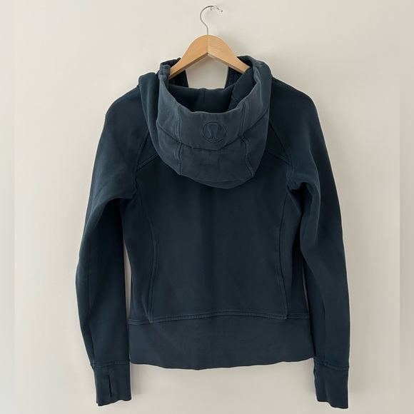 Lululemon GUC Scuba Hoodie Teal Blue Size 6 - Picture 3 of 3